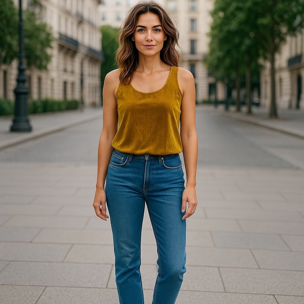 J. Crew Velvet Tank Top Sleeveless Gold Party Cocktail Blouse Size 4